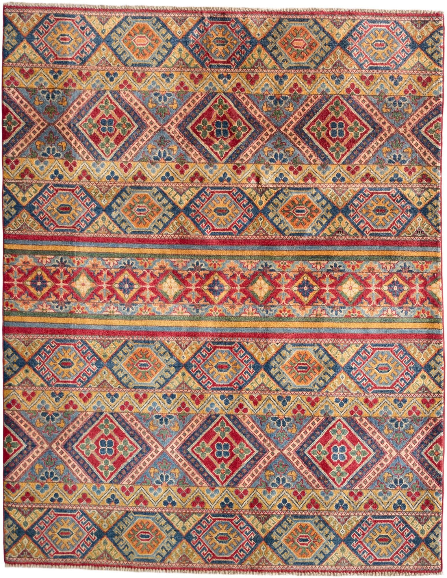 Detail image 2 of 10: 5' x 6' 6 Hand Knotted Kazak Rug