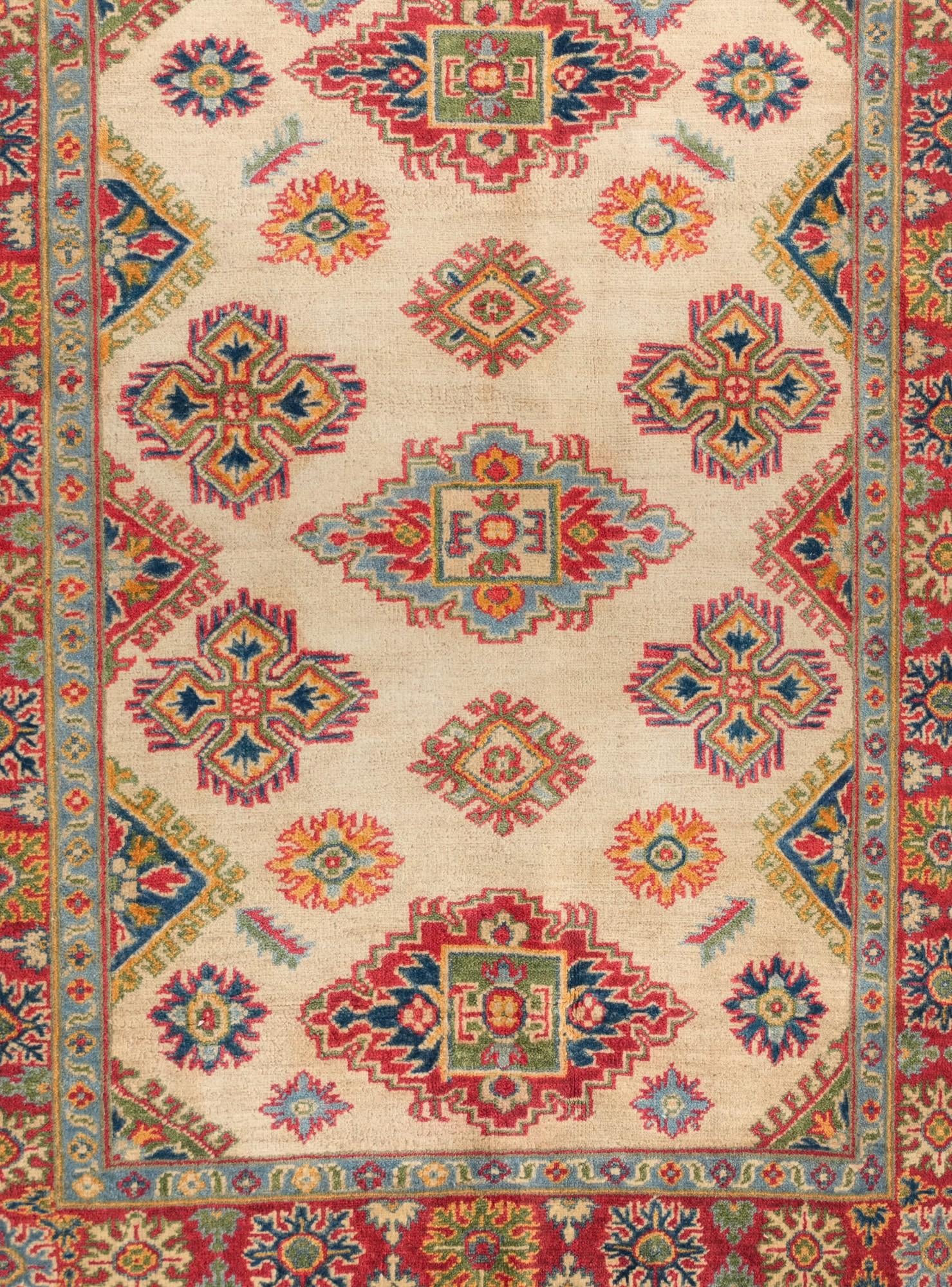 3' 11 x 5' 4 Hand Knotted Kazak Rug