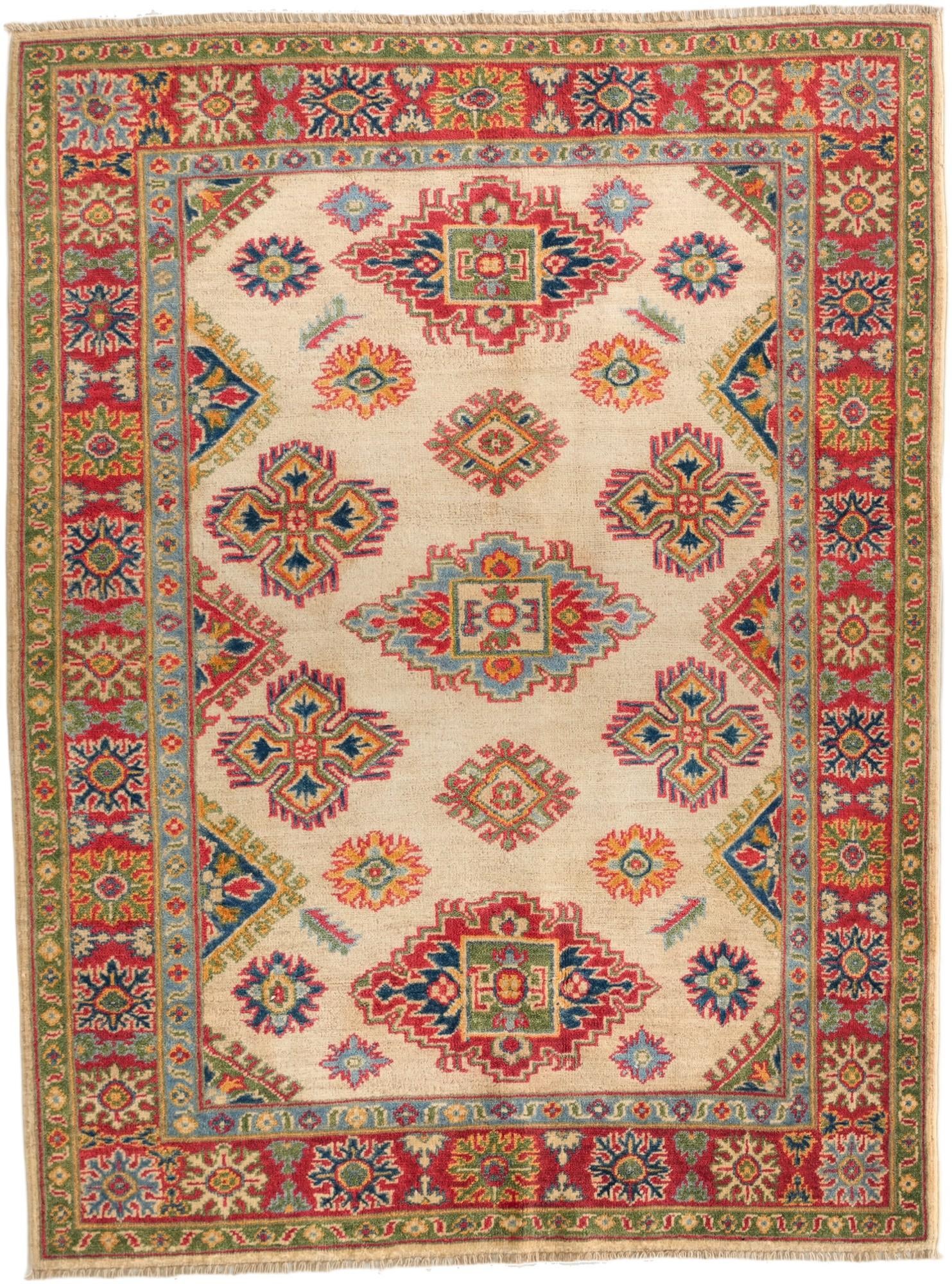 3' 11 x 5' 4 Hand Knotted Kazak Rug