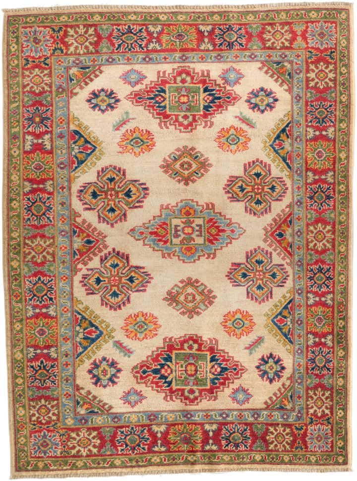 3' 11 x 5' 4 Hand Knotted Kazak Rug
