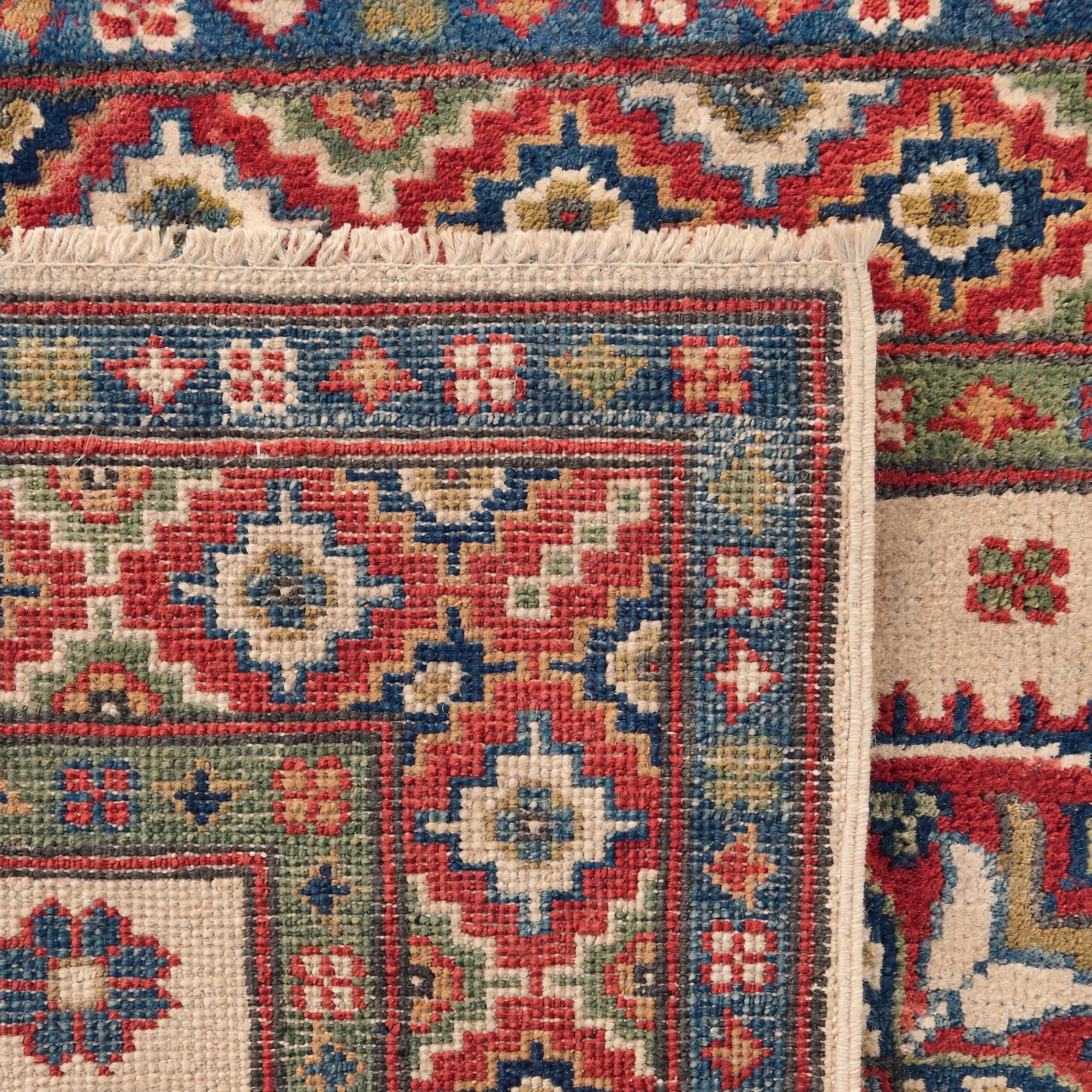 80cm x 130cm Handgeknüpft Kazak Teppich