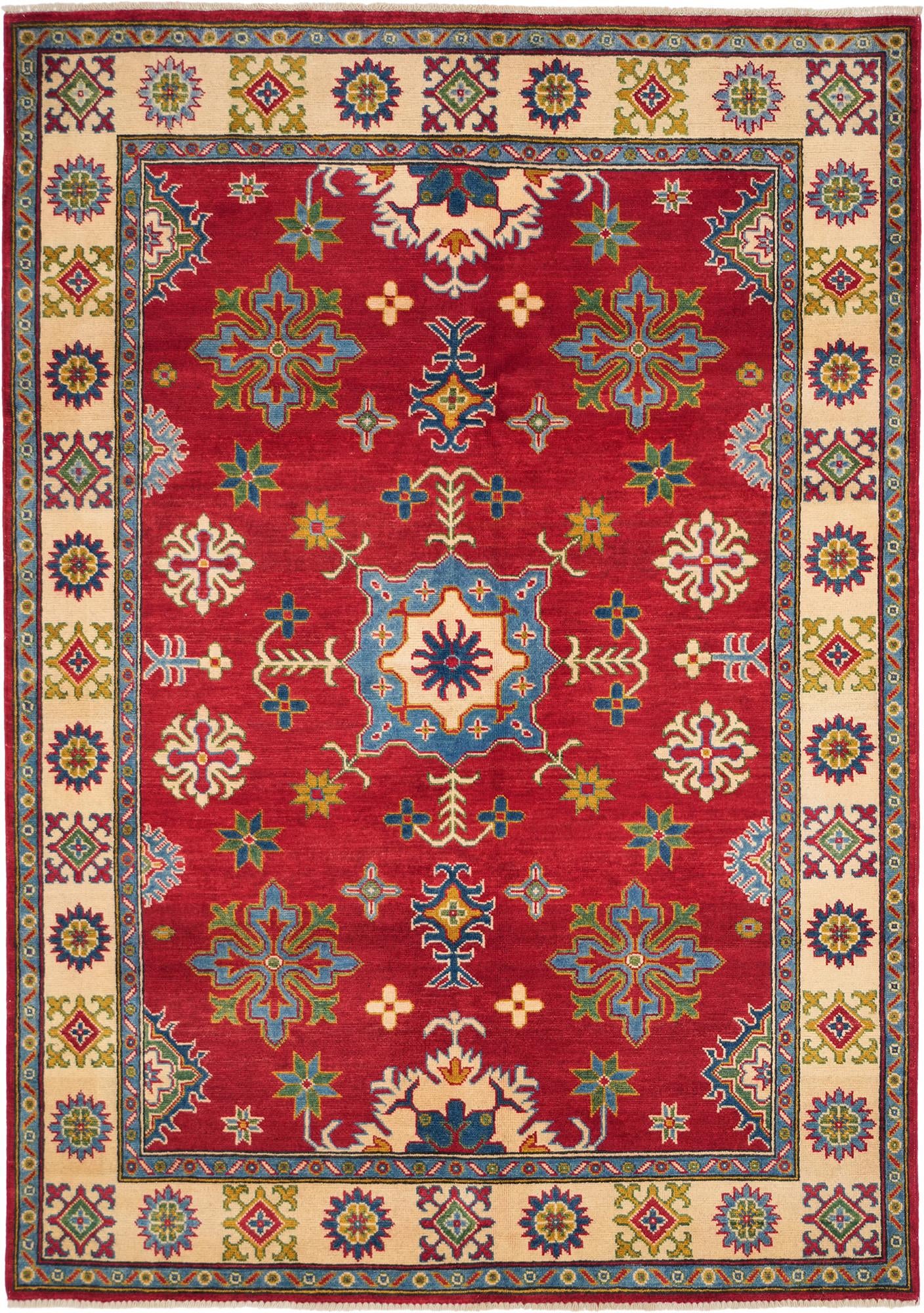 155cm x 220cm Hand Knotted Kazak Rug