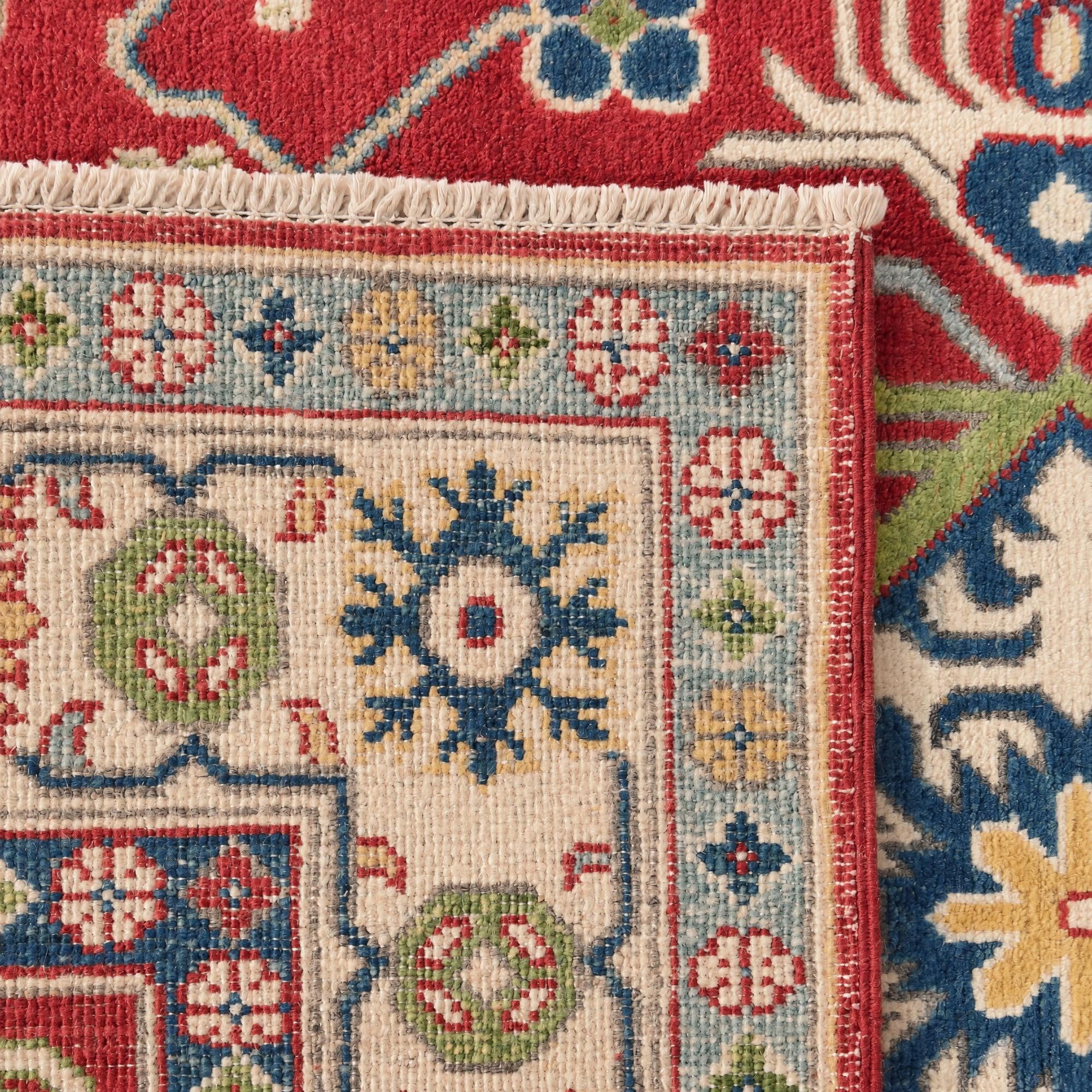 125cm x 185cm Handgeknüpft Kazak Teppich