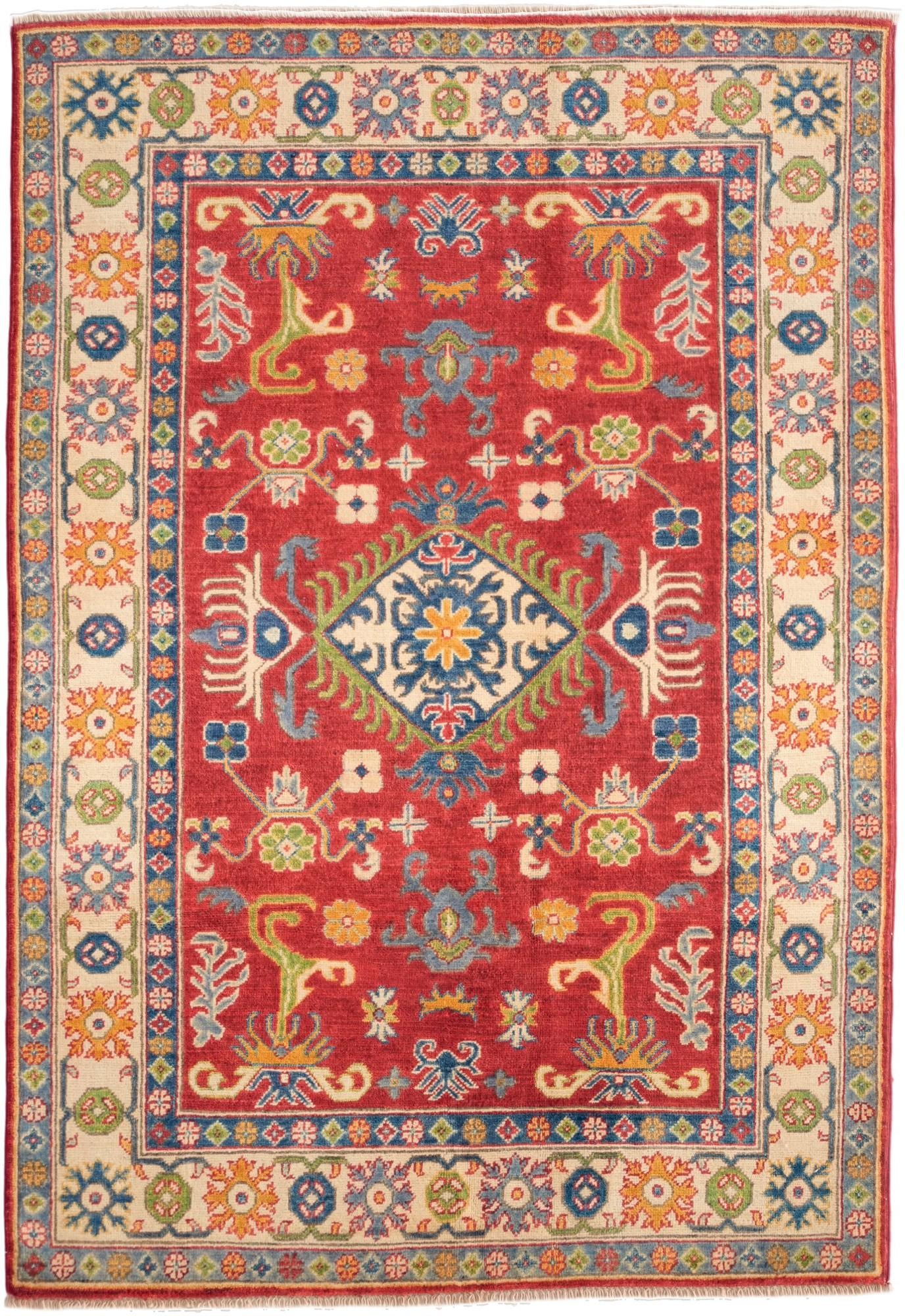 4' 2 x 6' 1 Hand Knotted Kazak Rug