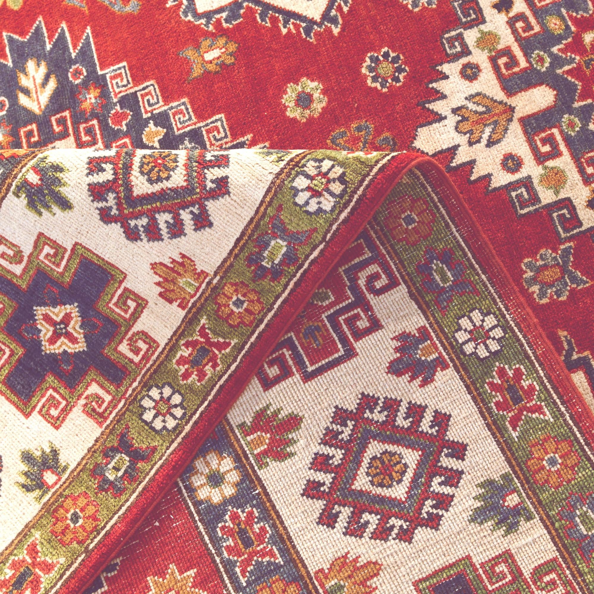 6' 9 x 9' 5 Hand Knotted Kazak Rug