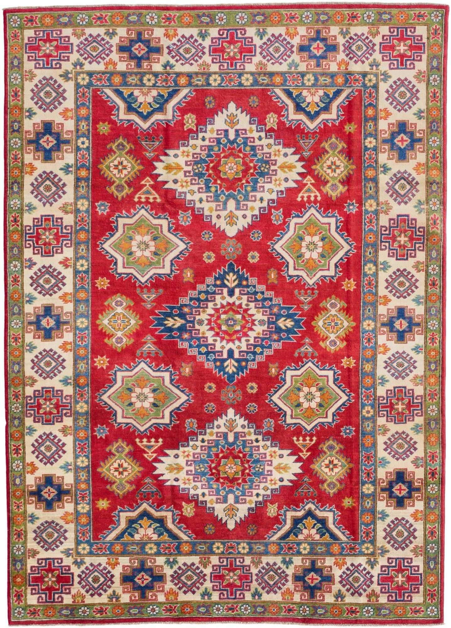 6' 9 x 9' 5 Hand Knotted Kazak Rug