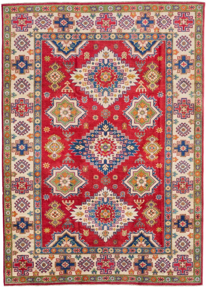 Detail image of 205cm x 285cm anudado a mano Kazak Alfombra