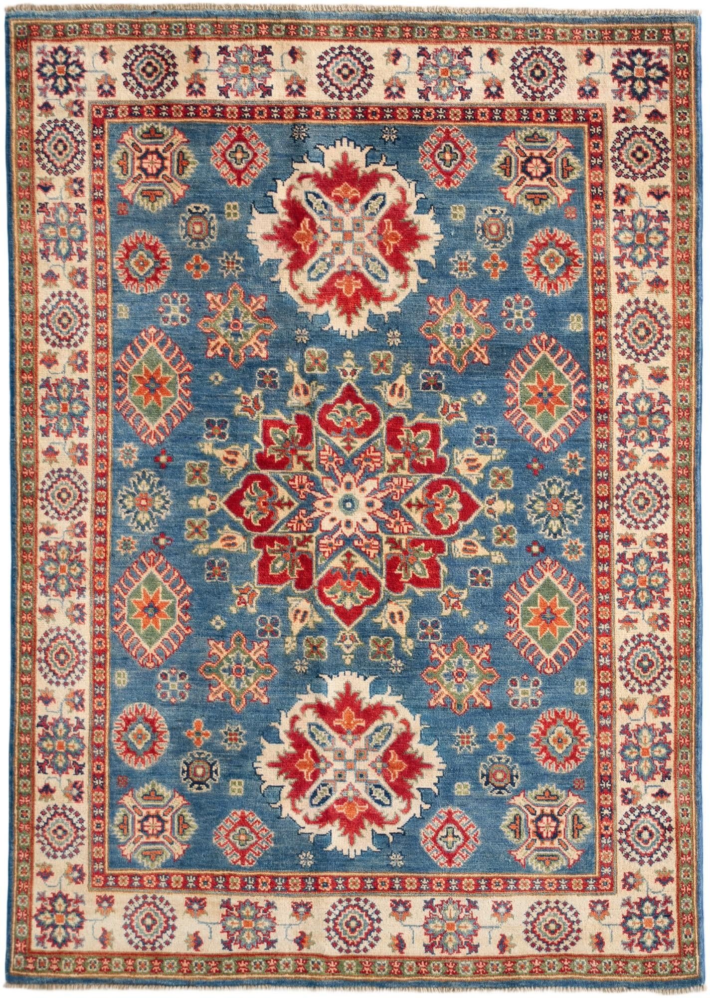 4' 11 x 6' 11 Hand Knotted Kazak Rug