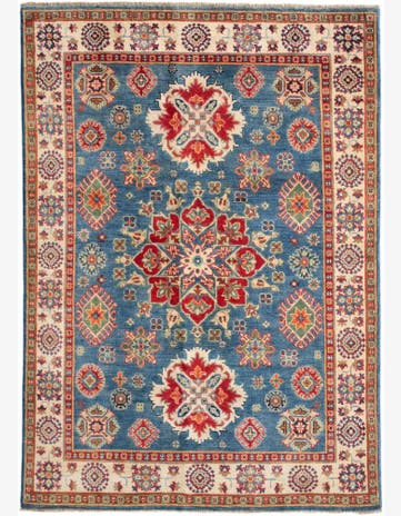 4' 11 x 6' 11 Hand Knotted Kazak Rug