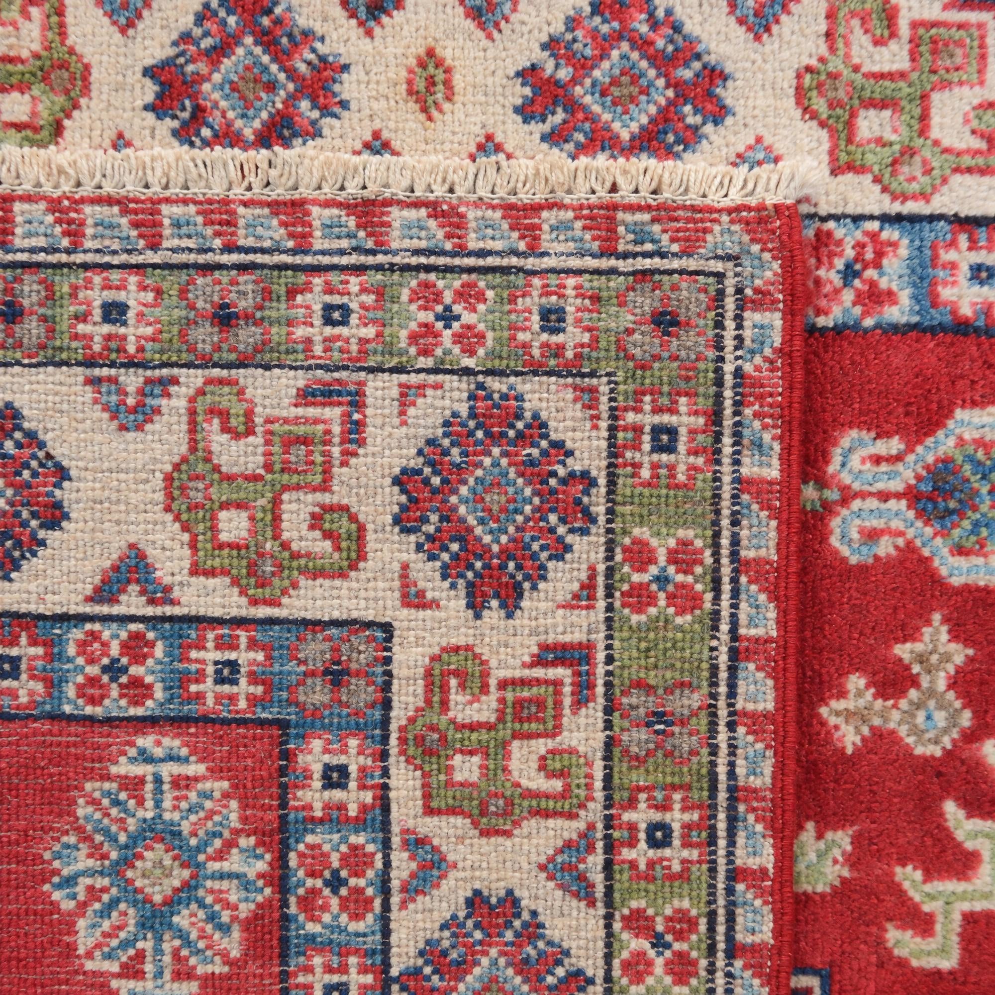 100cm x 145cm Hand Knotted Kazak Rug
