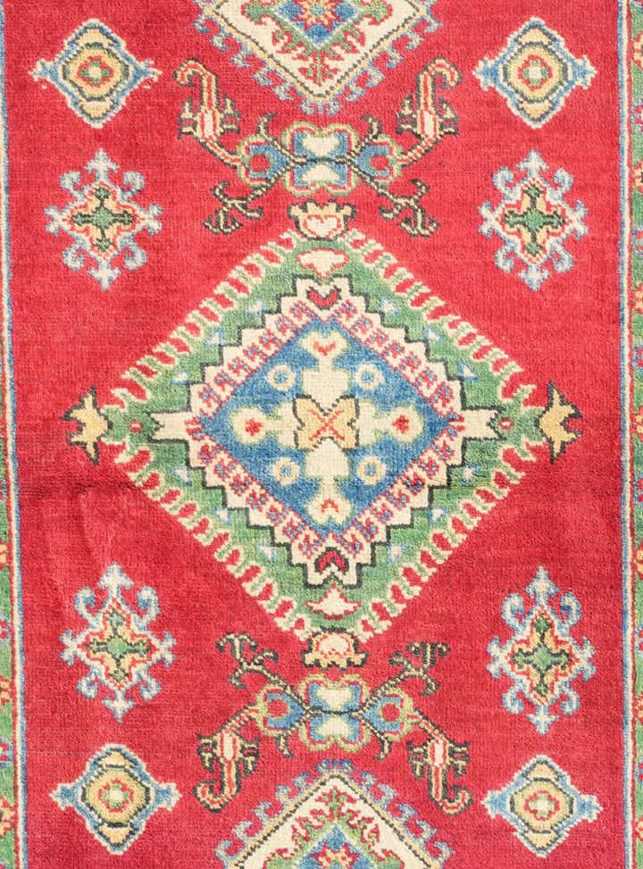 3' 5 x 4' 11 Hand Knotted Kazak Rug