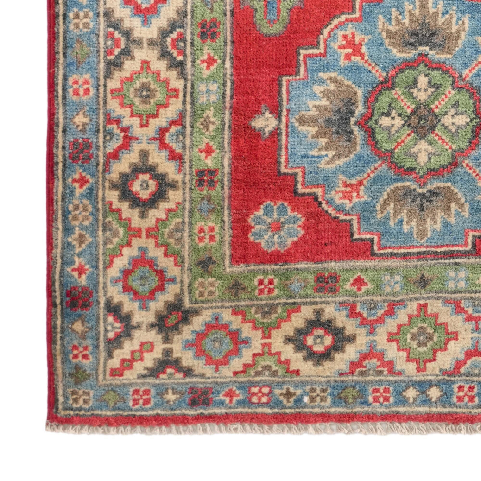 2' 10 x 4' 2 Hand Knotted Kazak Rug