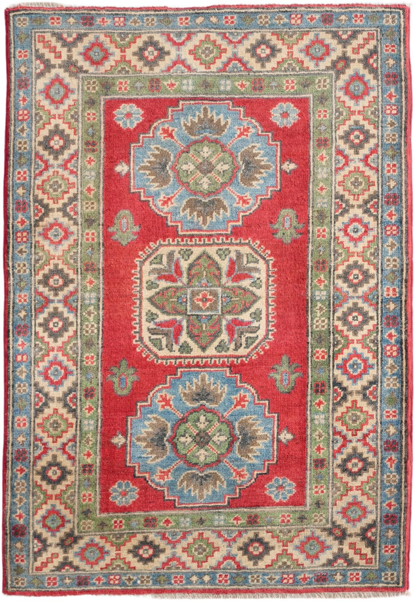 2' 10 x 4' 2 Hand Knotted Kazak Rug