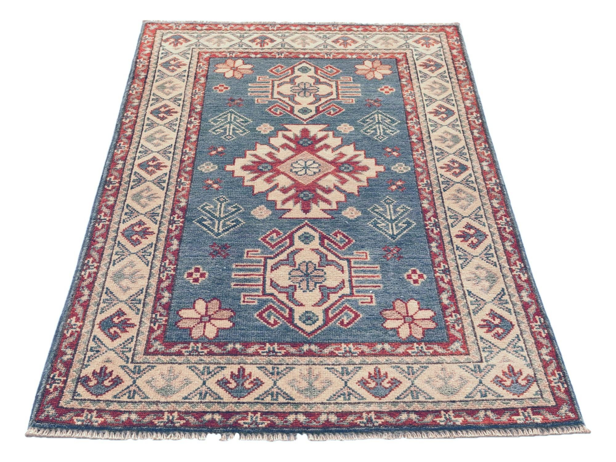 Detail image 5 of 11: 2' 7 x 4' Hand Knotted Kazak Rug