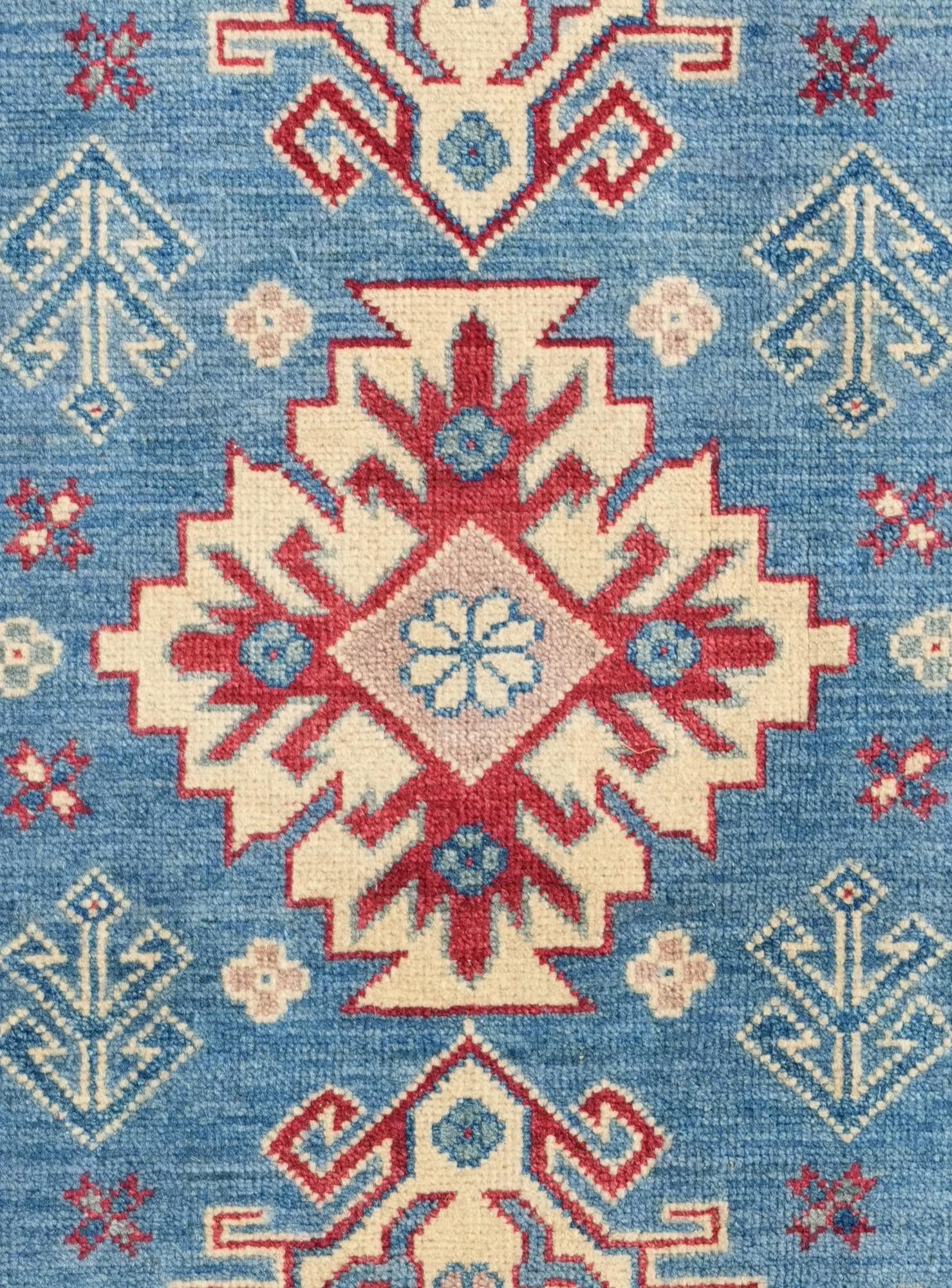 2' 7 x 4' Hand Knotted Kazak Rug