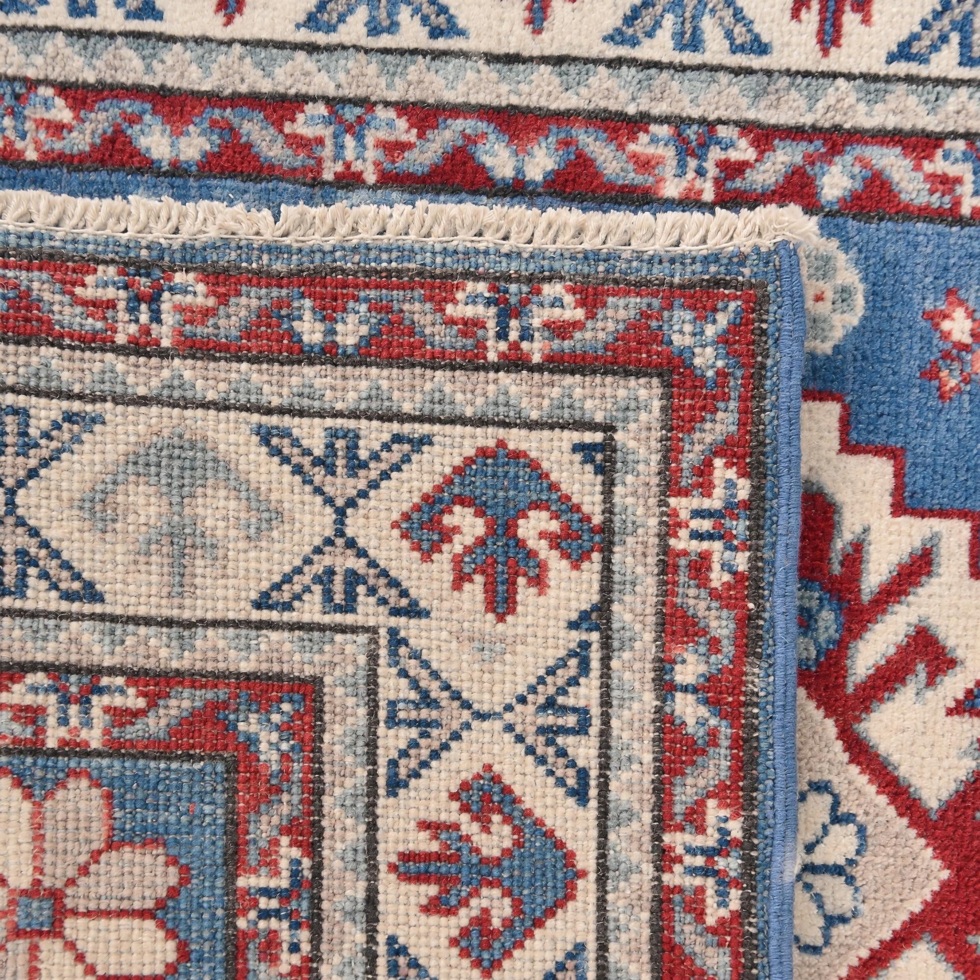 Detail image 11 of 11: 2' 7 x 4' Hand Knotted Kazak Rug