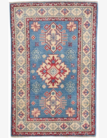 2' 7 x 4' Hand Knotted Kazak Rug