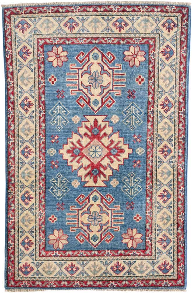 2' 7 x 4' Hand Knotted Kazak Rug
