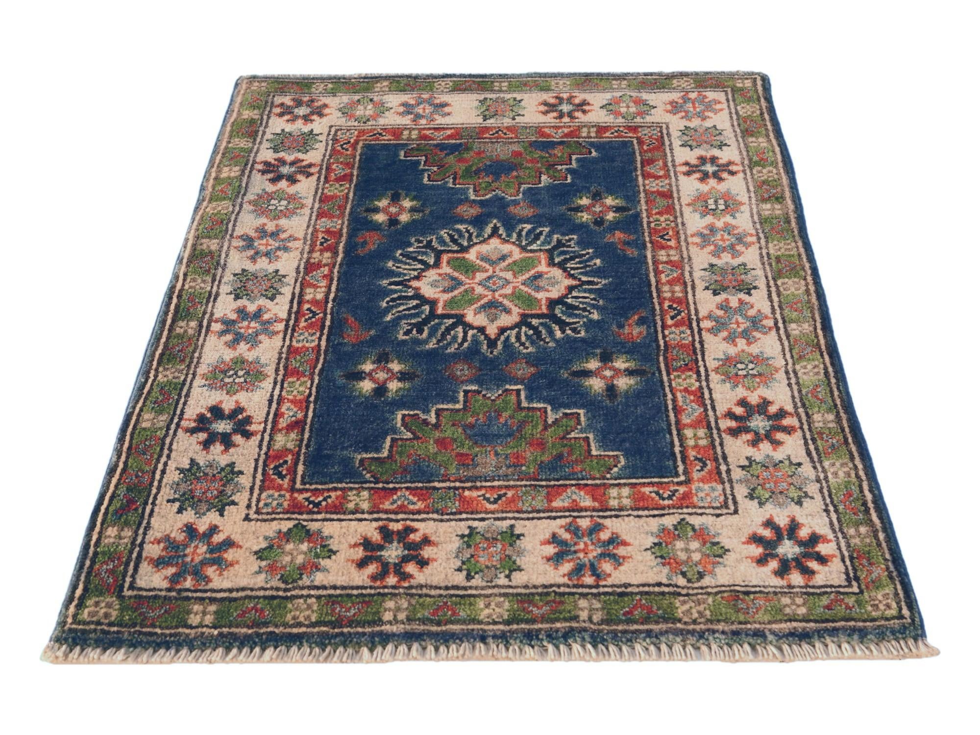 2' x 2' 11 Hand Knotted Kazak Rug