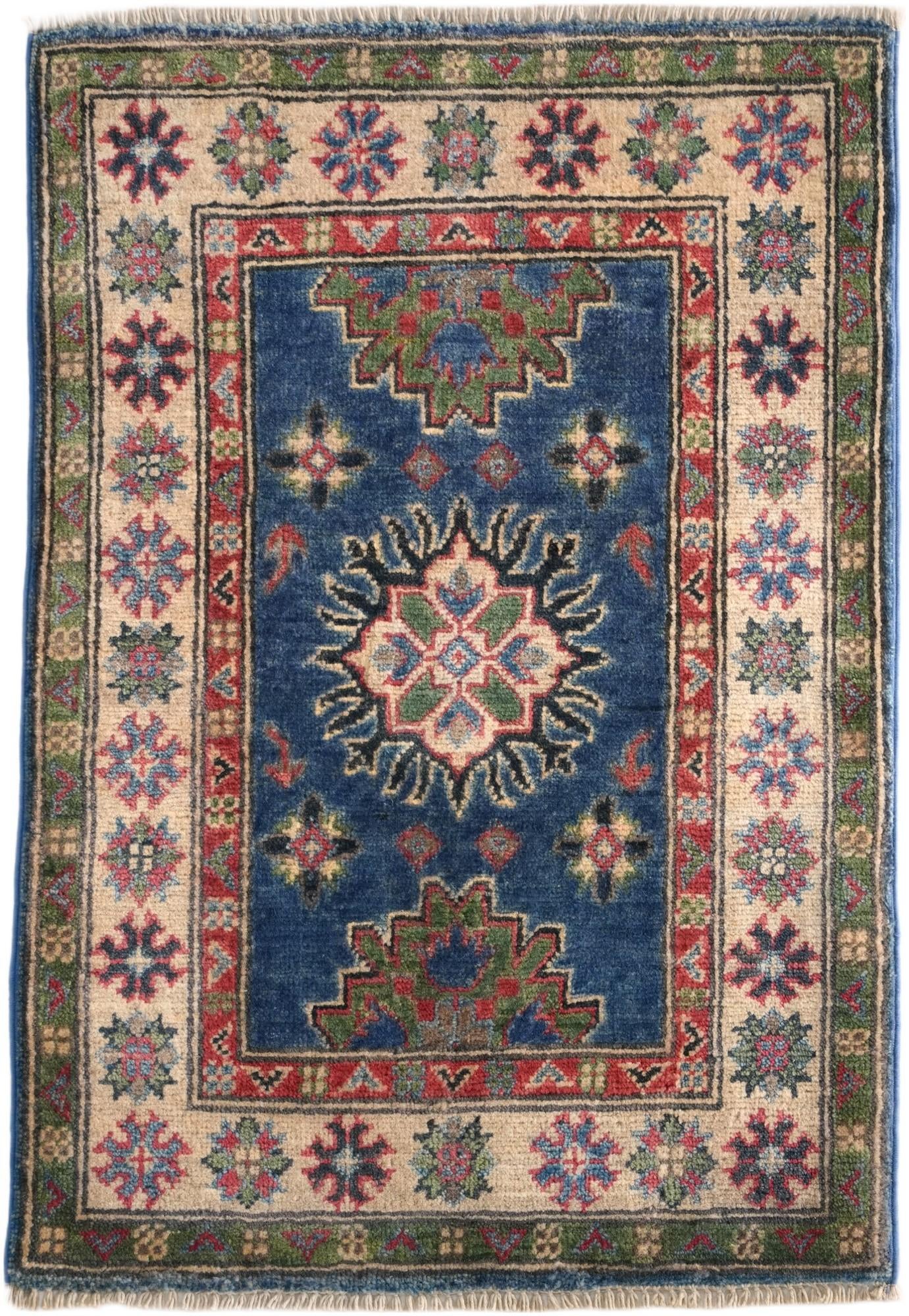 2' x 2' 11 Hand Knotted Kazak Rug
