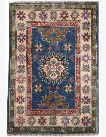 2' x 2' 11 Hand Knotted Kazak Rug