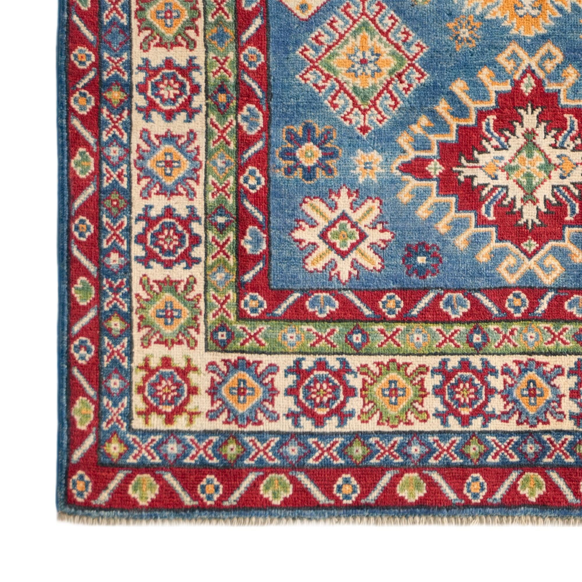 Detail image 7 of 10: 3' 10 x 6' Hand Knotted Kazak Rug