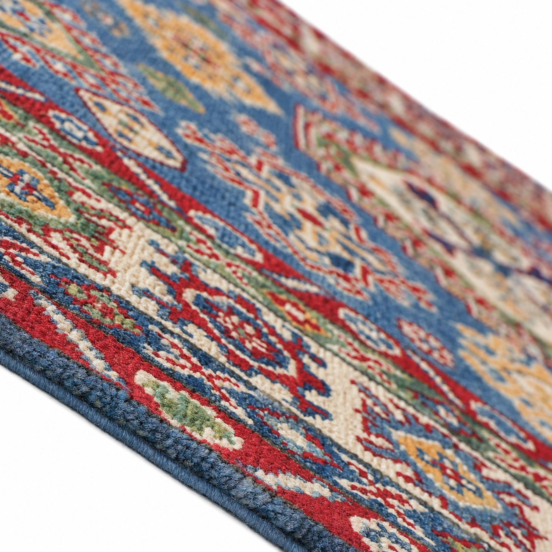 120cm x 185cm Handgeknüpft Kazak Teppich