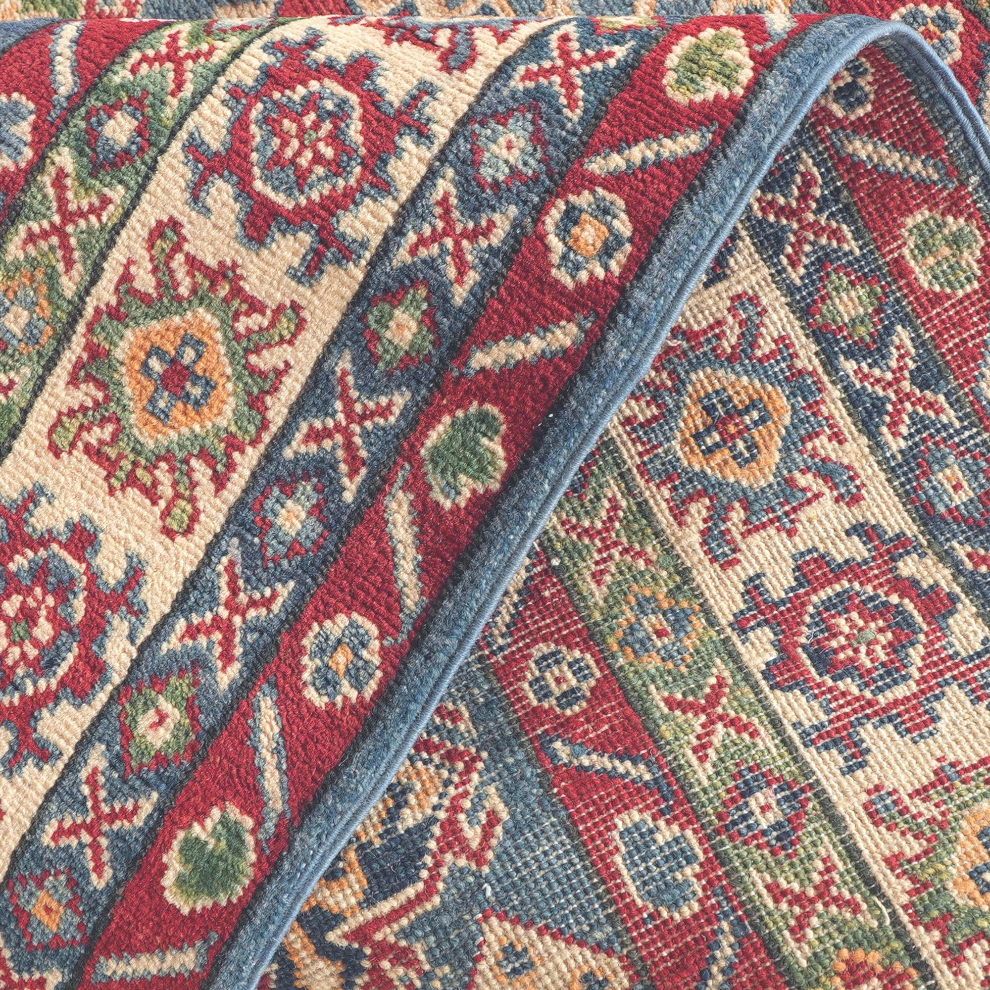 Detail image 8 of 10: 3' 10 x 6' Hand Knotted Kazak Rug