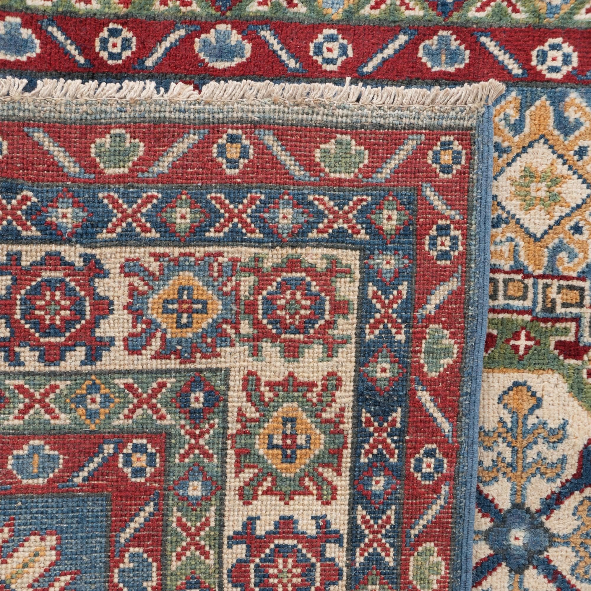 120cm x 185cm Handgeknüpft Kazak Teppich