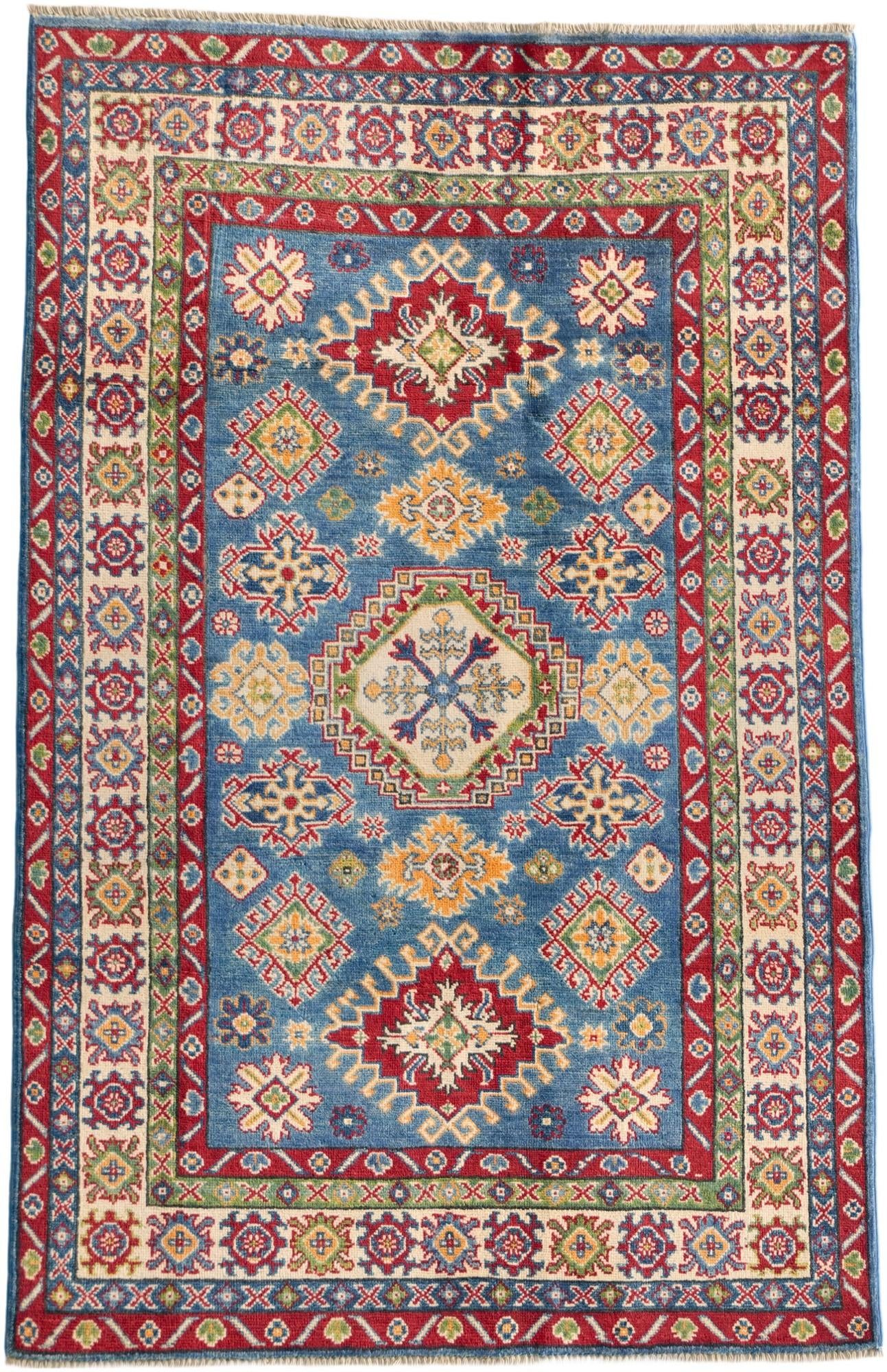 Detail image 2 of 10: 3' 10 x 6' Hand Knotted Kazak Rug