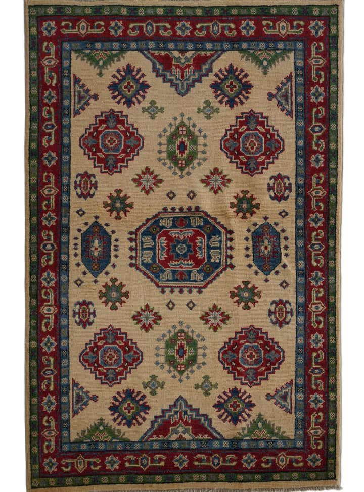 3' 4 x 5' 1 Hand Knotted Kazak Rug