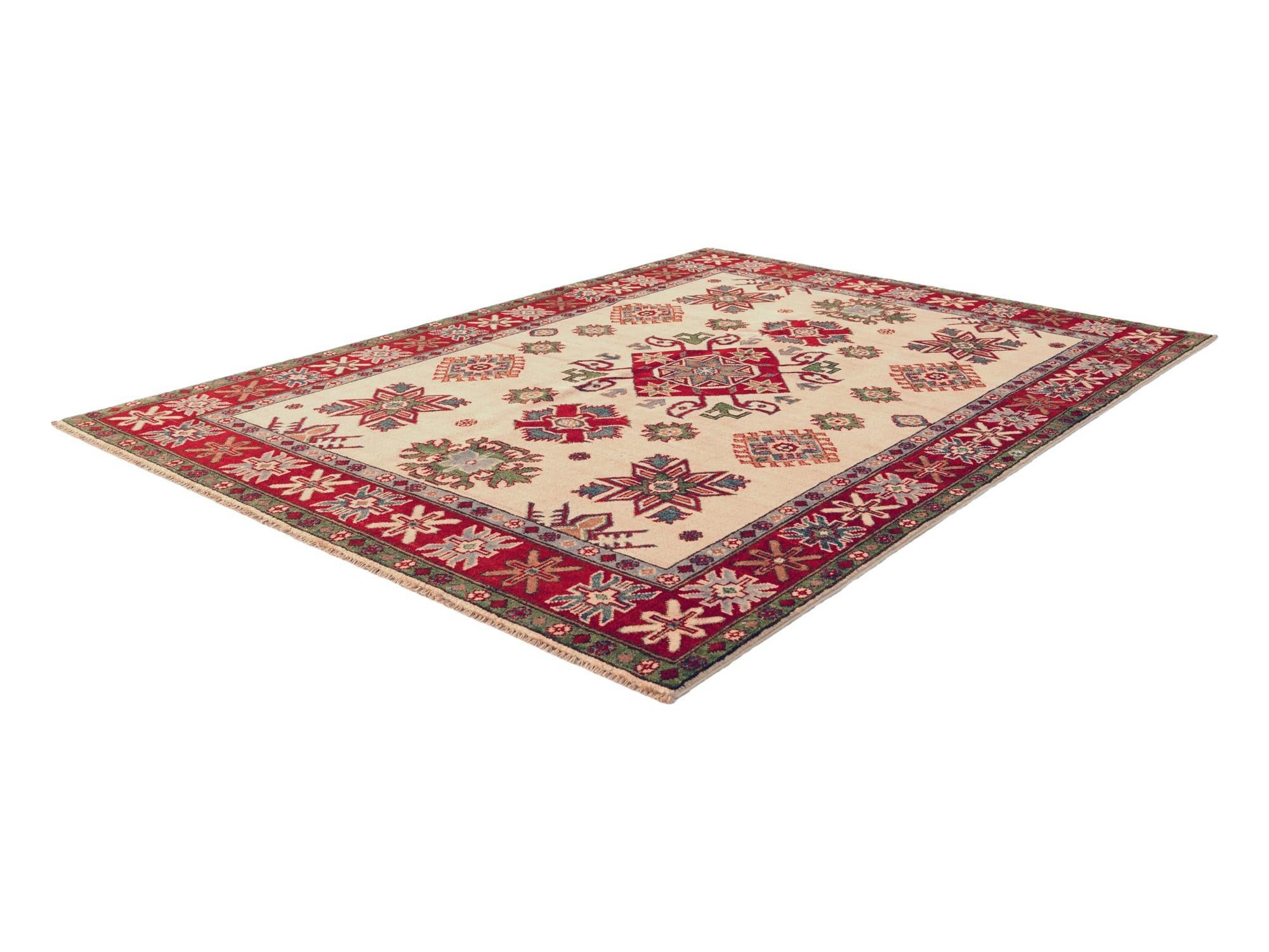 5' 1 x 6' 7 Hand Knotted Kazak Rug