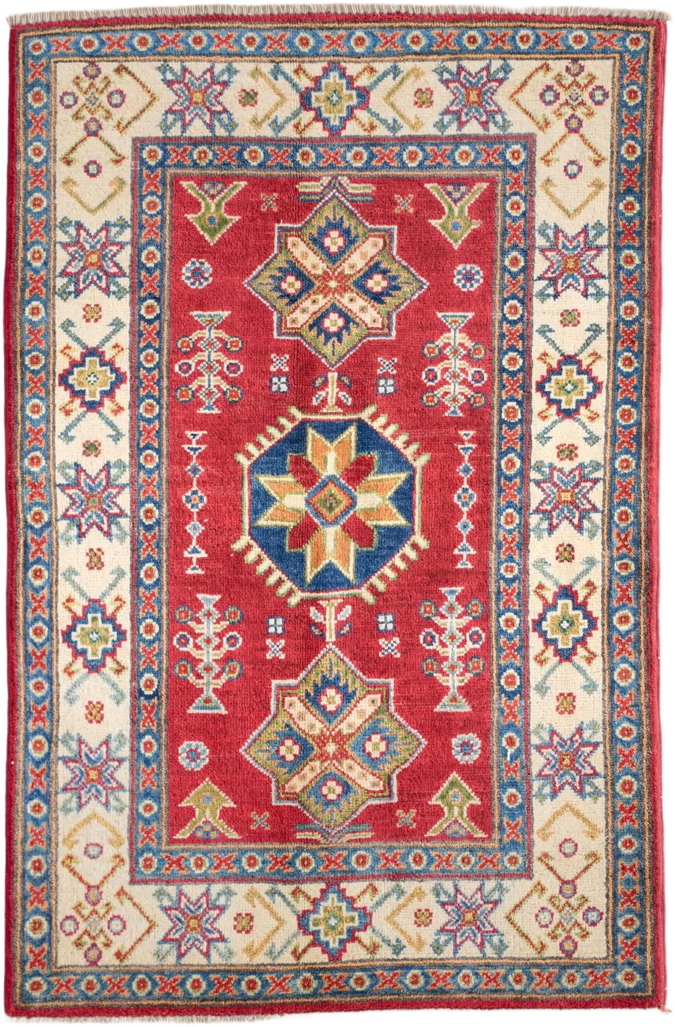 2' 9 x 4' 2 Hand Knotted Kazak Rug