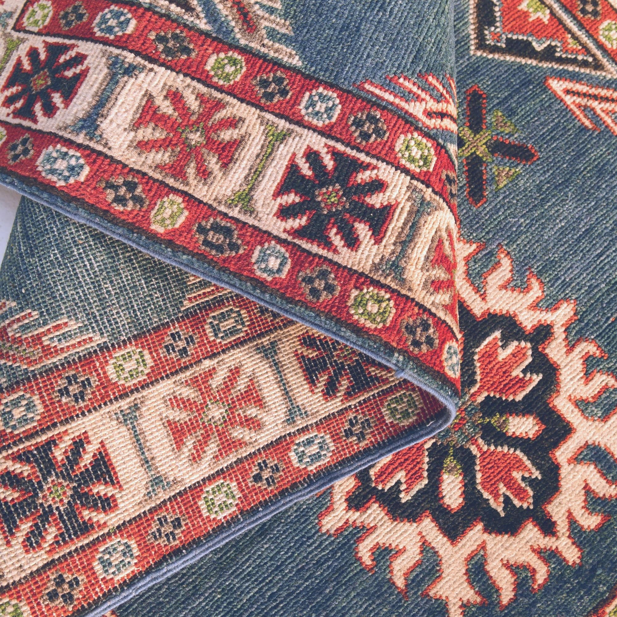 3' 1 x 4' 10 Hand Knotted Kazak Rug