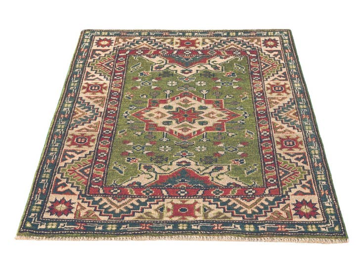 Detail image of 2' 9 x 3' 7 Hand Knotted Kazak Rug