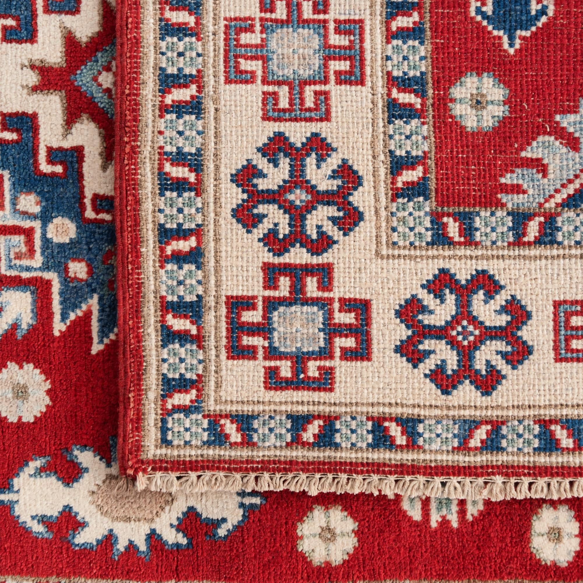 105cm x 160cm Hand Knotted Kazak Rug