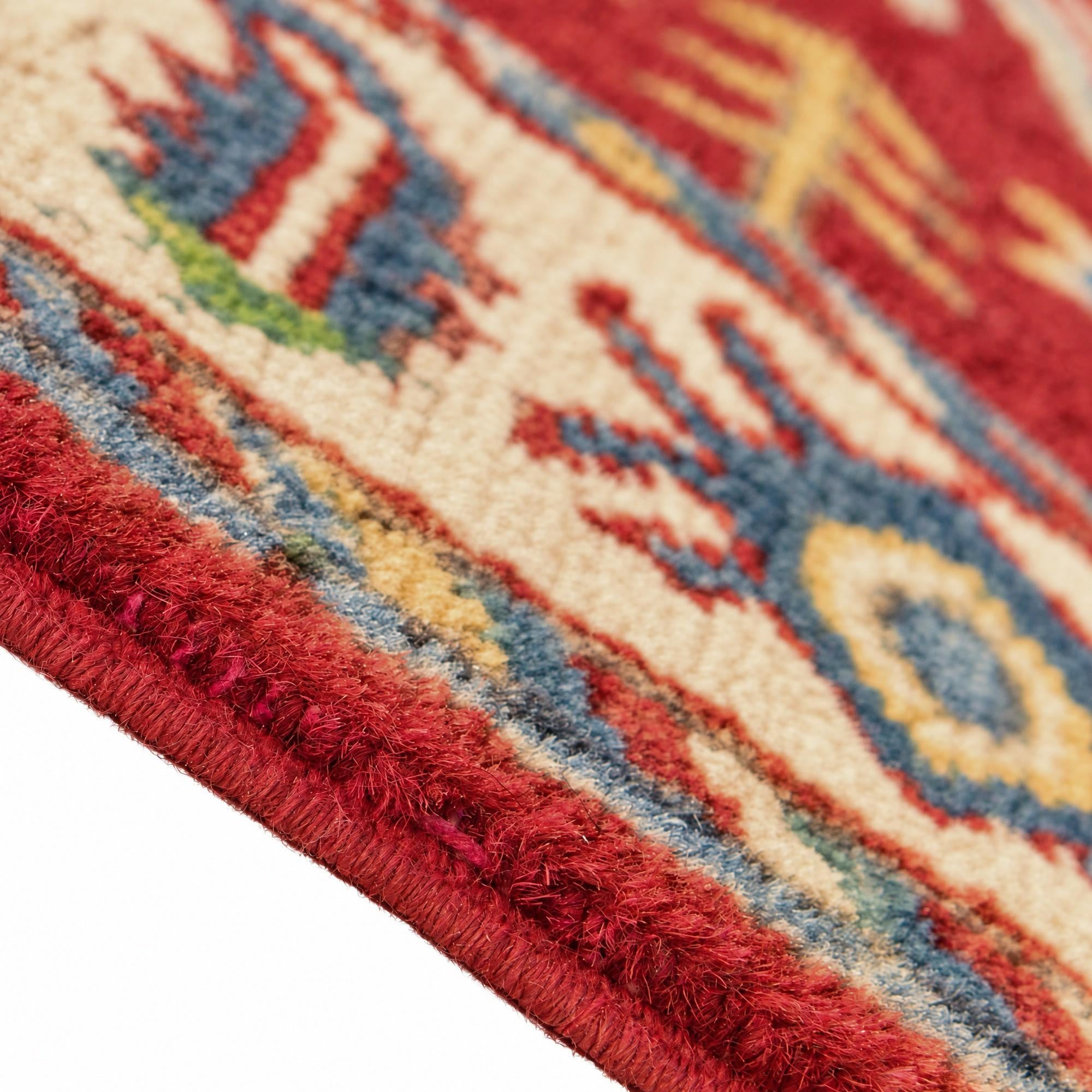 80cm x 130cm Hand Knotted Kazak Rug