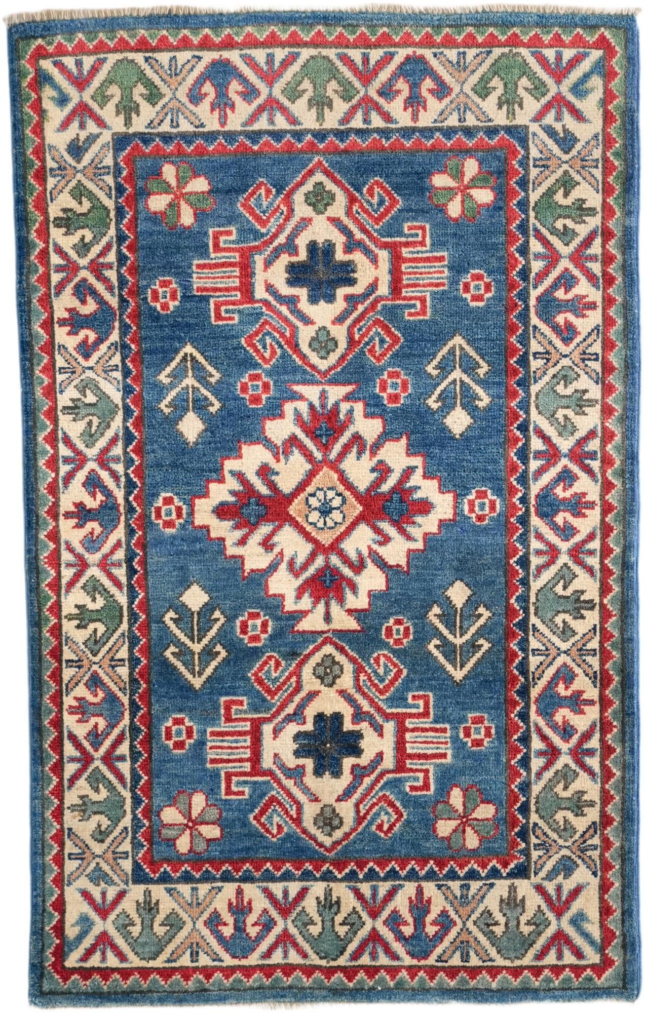 2' 7 x 4' 2 Hand Knotted Kazak Rug