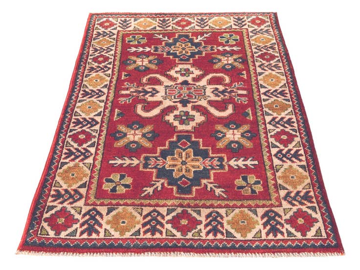 Detail image of 2' 7 x 4' Hand Knotted Kazak Rug