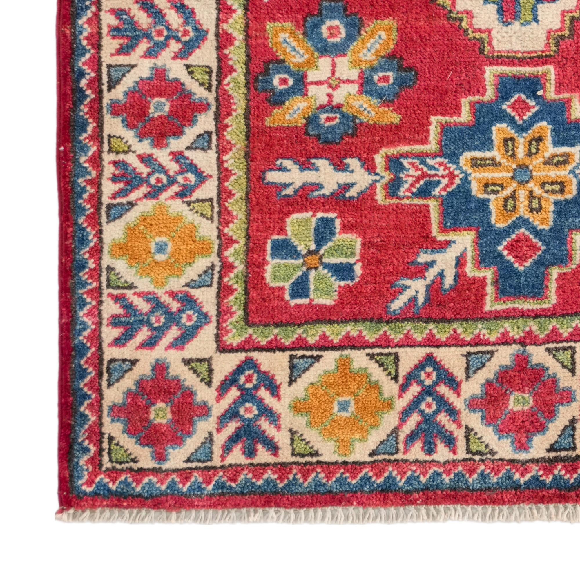 80cm x 125cm Handgeknüpft Kazak Teppich