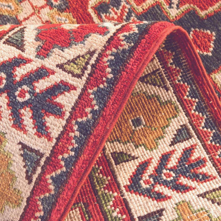 Detail image of 2' 7 x 4' Hand Knotted Kazak Rug