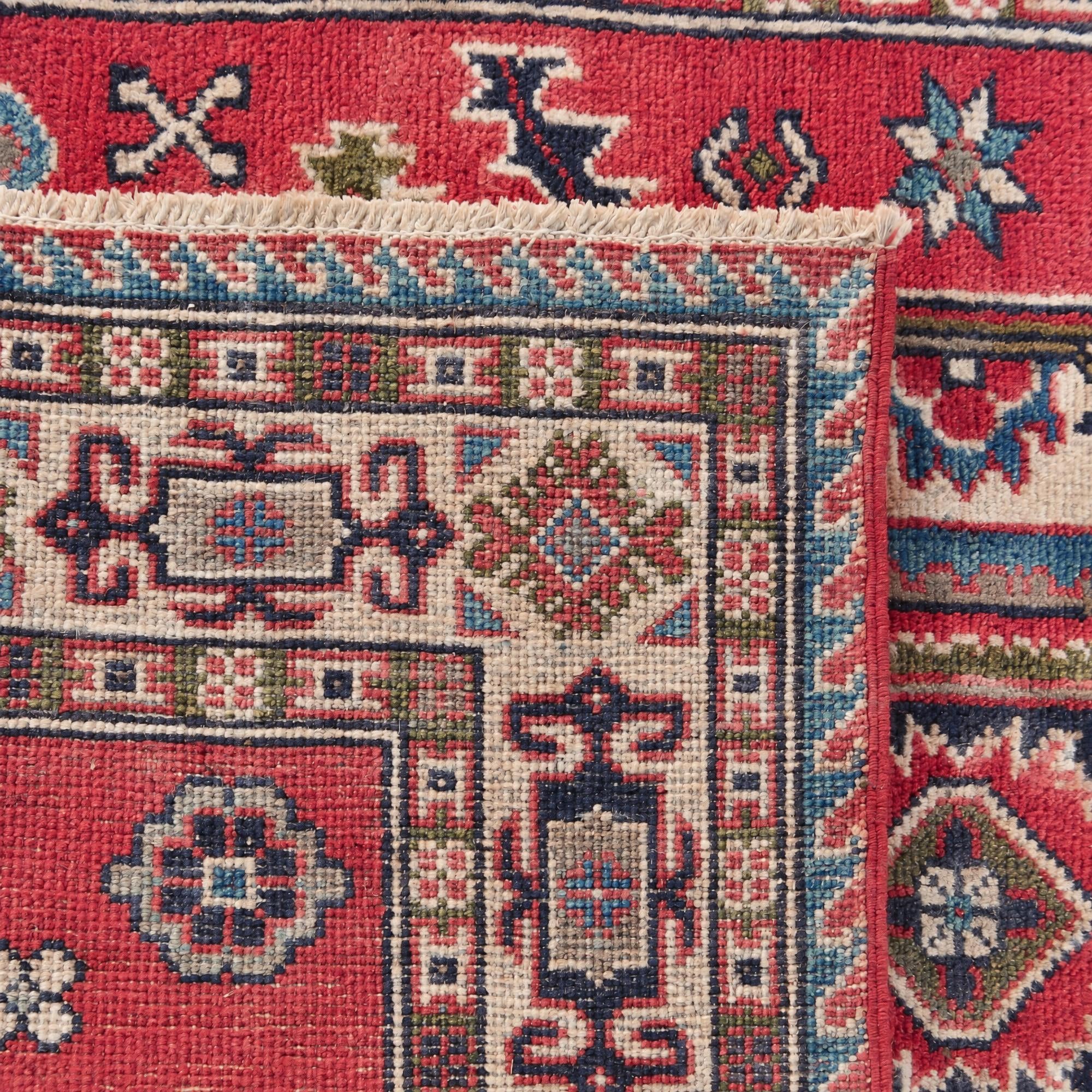 100cm x 145cm Hand Knotted Kazak Rug