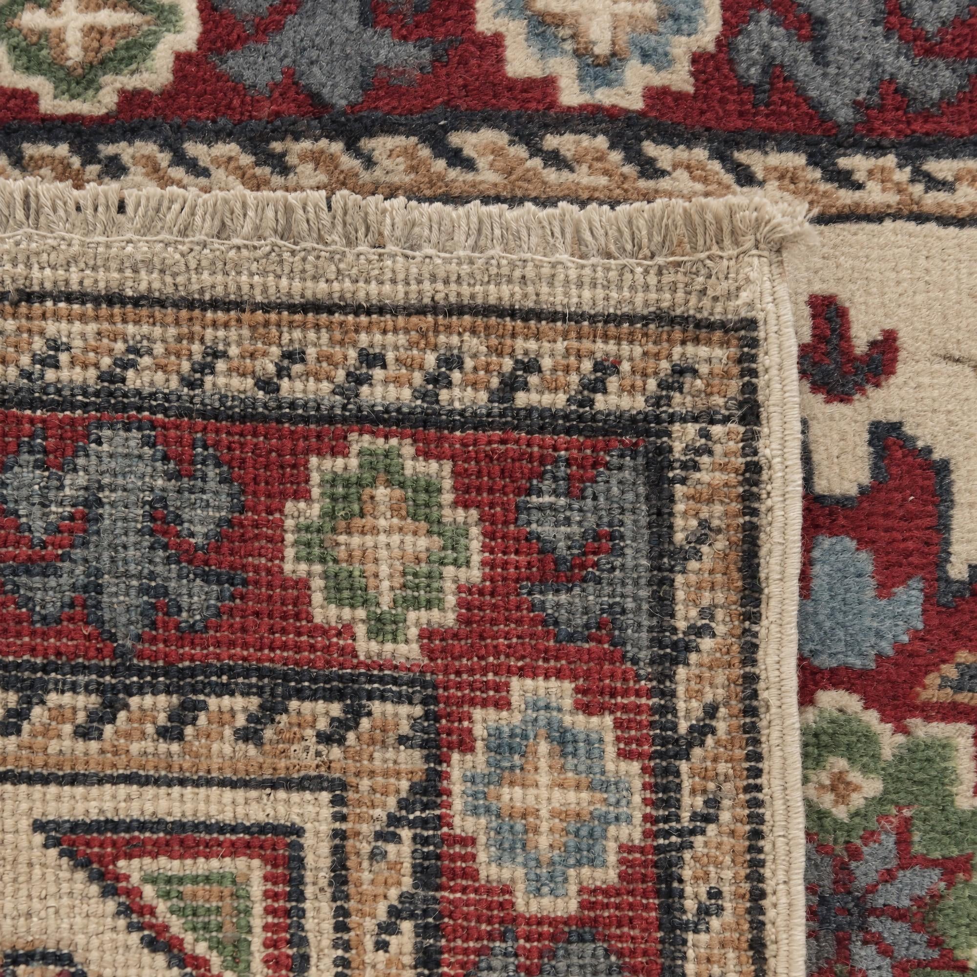 60cm x 95cm Hand Knotted Kazak Rug