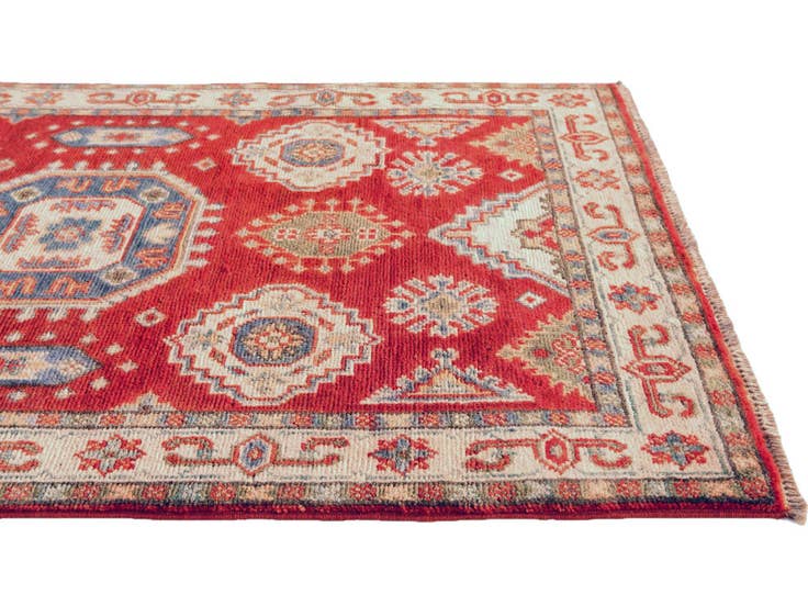 Detail image of 2' 7 x 4' 3 Hand Knotted Kazak Rug