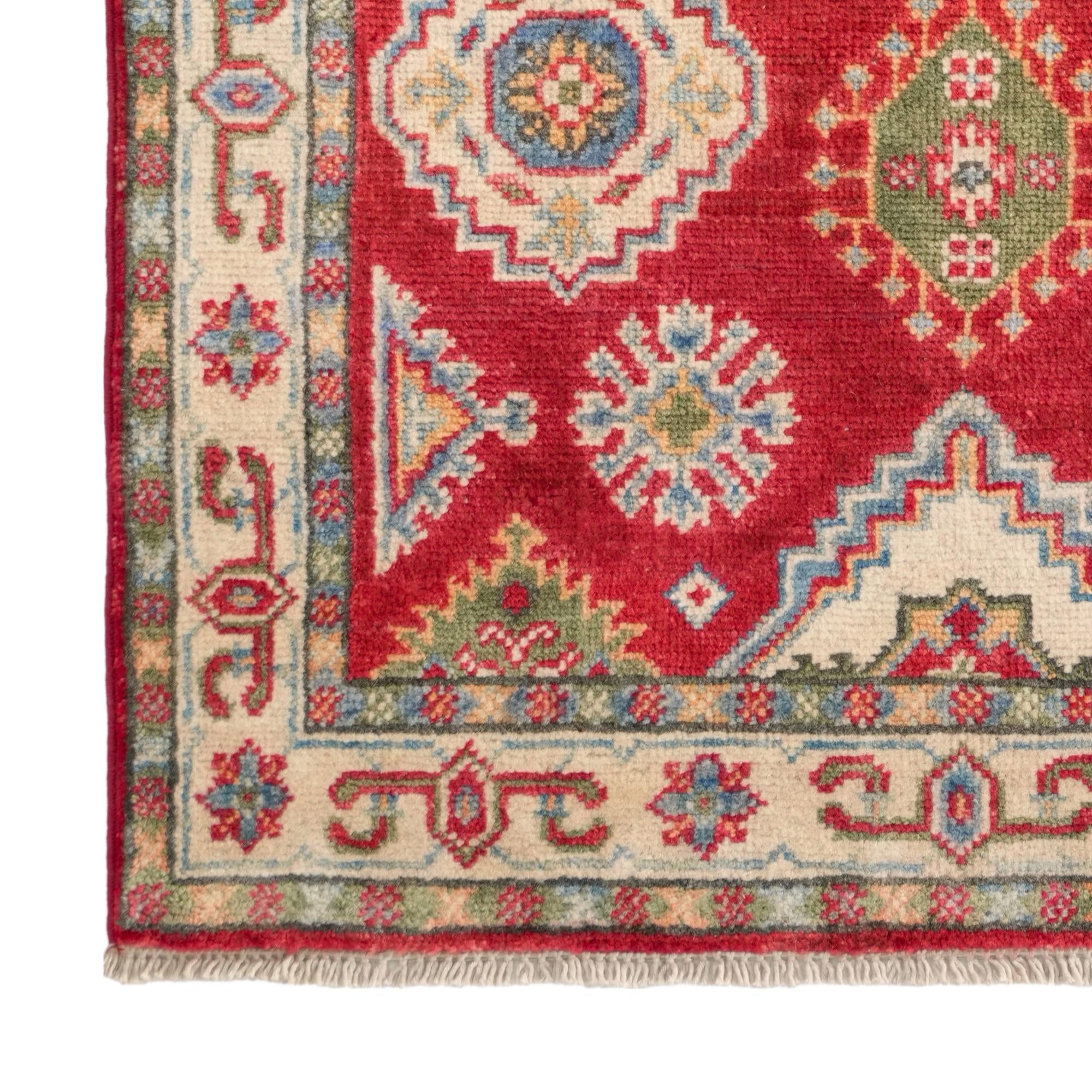 2' 7 x 4' 3 Hand Knotted Kazak Rug