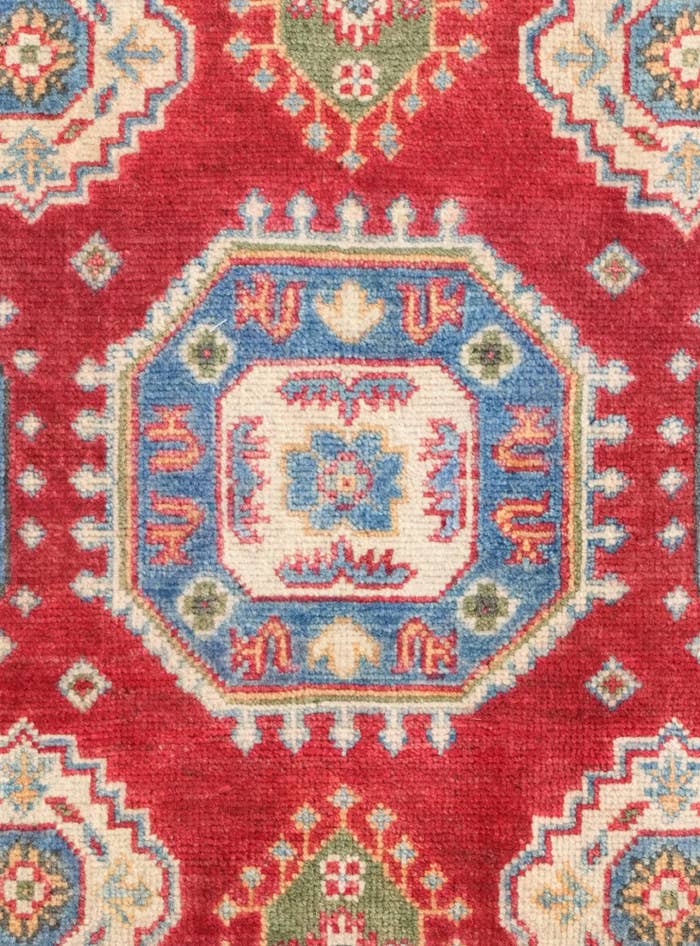 Detail image of 2' 7 x 4' 3 Hand Knotted Kazak Rug