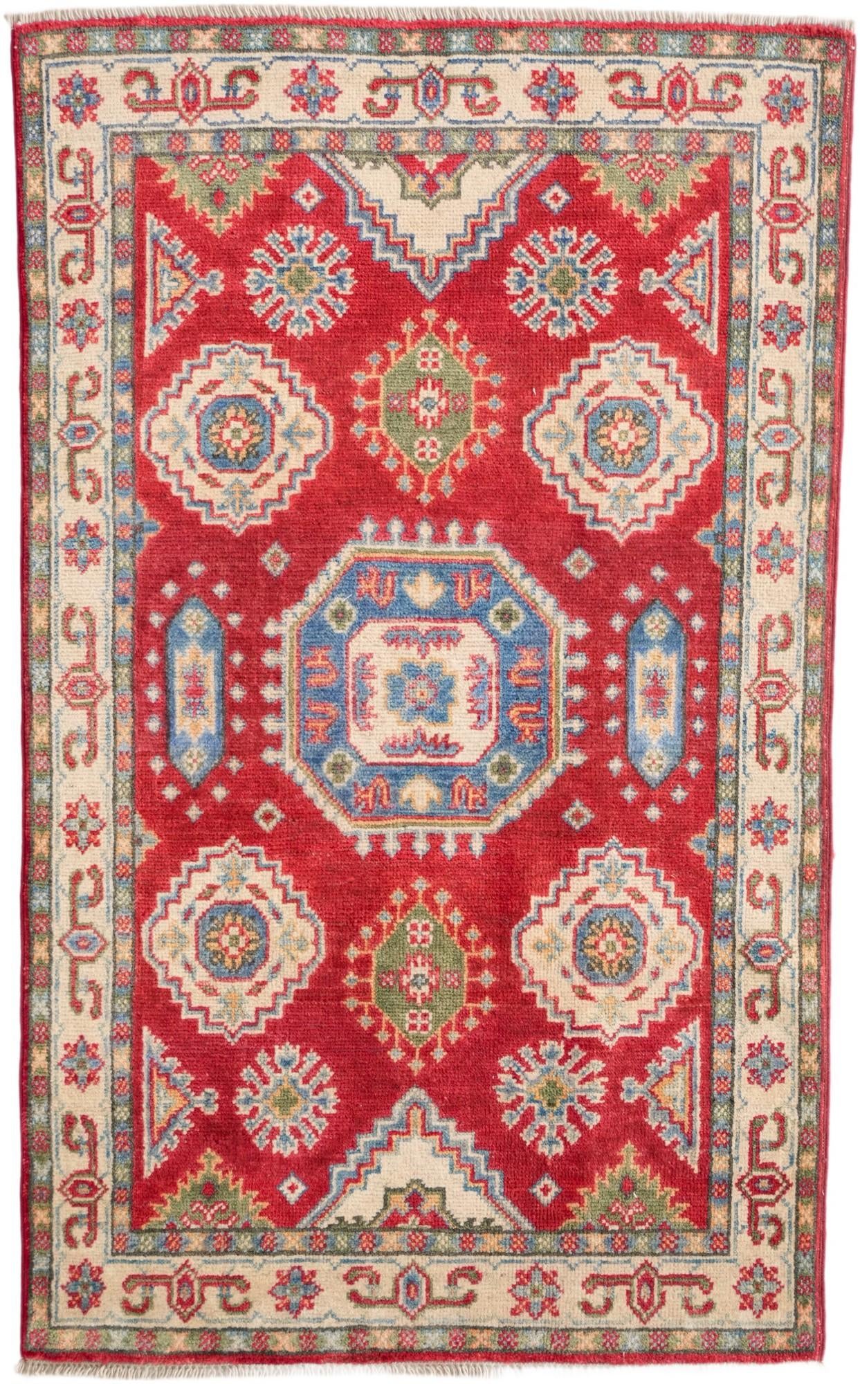 2' 7 x 4' 3 Hand Knotted Kazak Rug