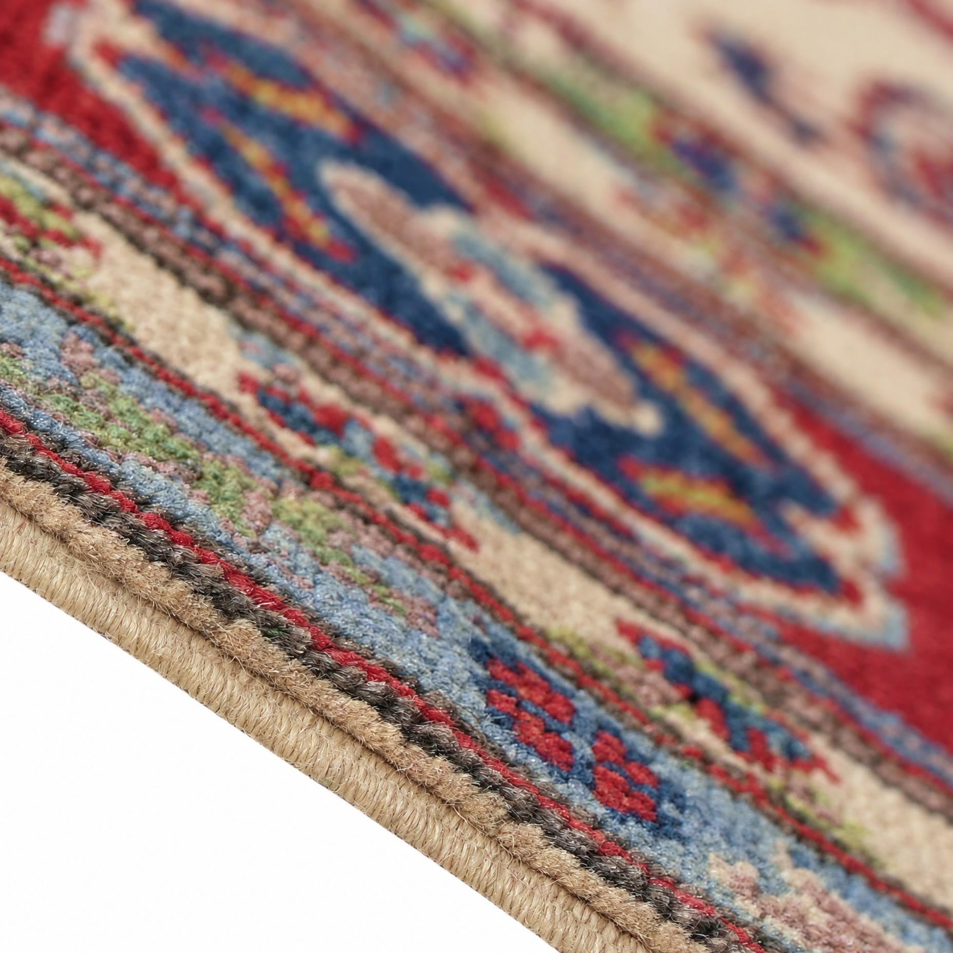 155cm x 205cm Hand Knotted Kazak Rug