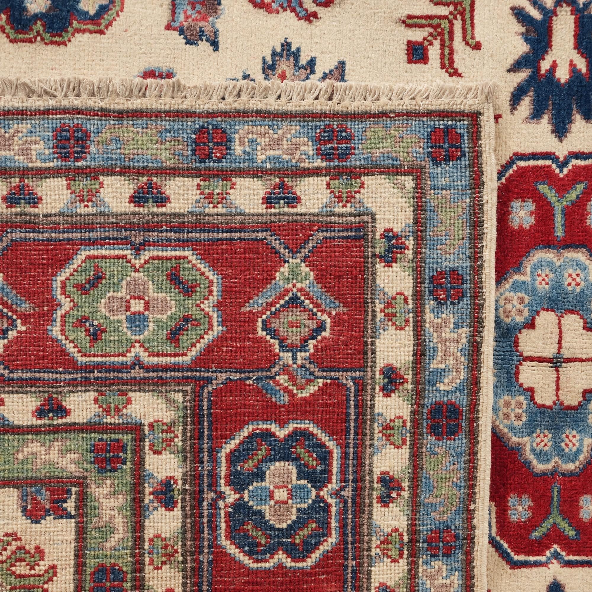 155cm x 205cm Hand Knotted Kazak Rug