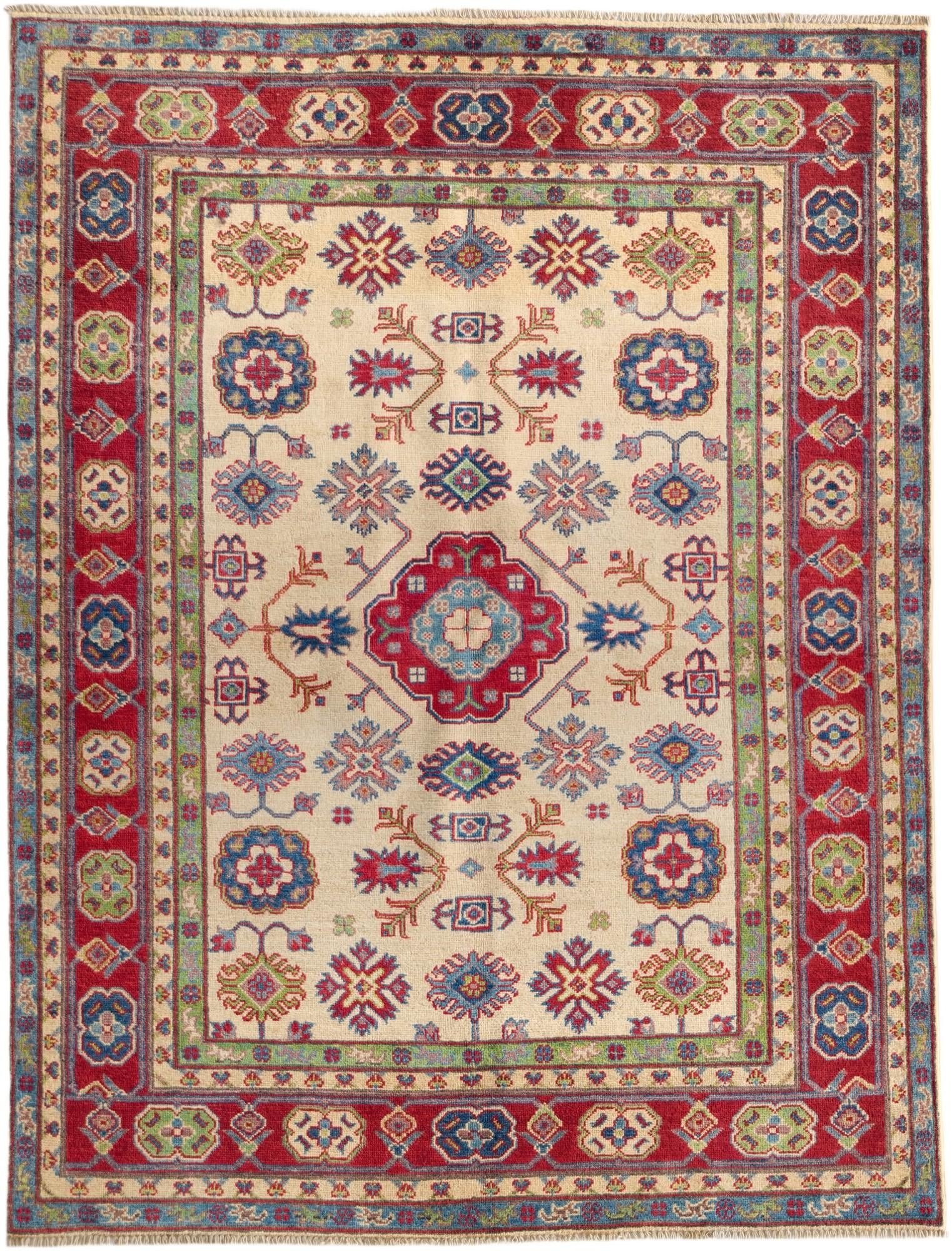 Detail image 2 of 10: 5' 1 x 6' 8 Hand Knotted Kazak Rug